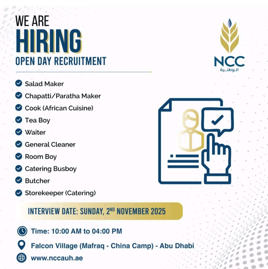 NCC Middle East Hosts Massive Walk-In Interviews in Abu Dhabi!