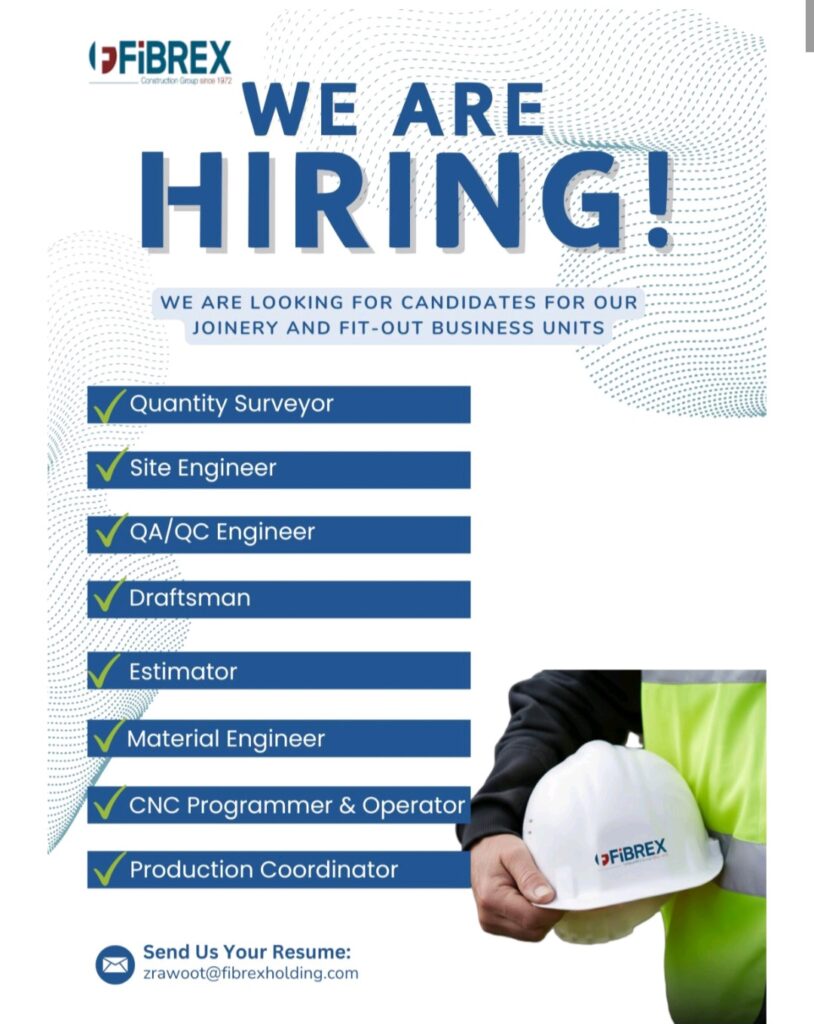 Fibrex is Hiring in the UAE!