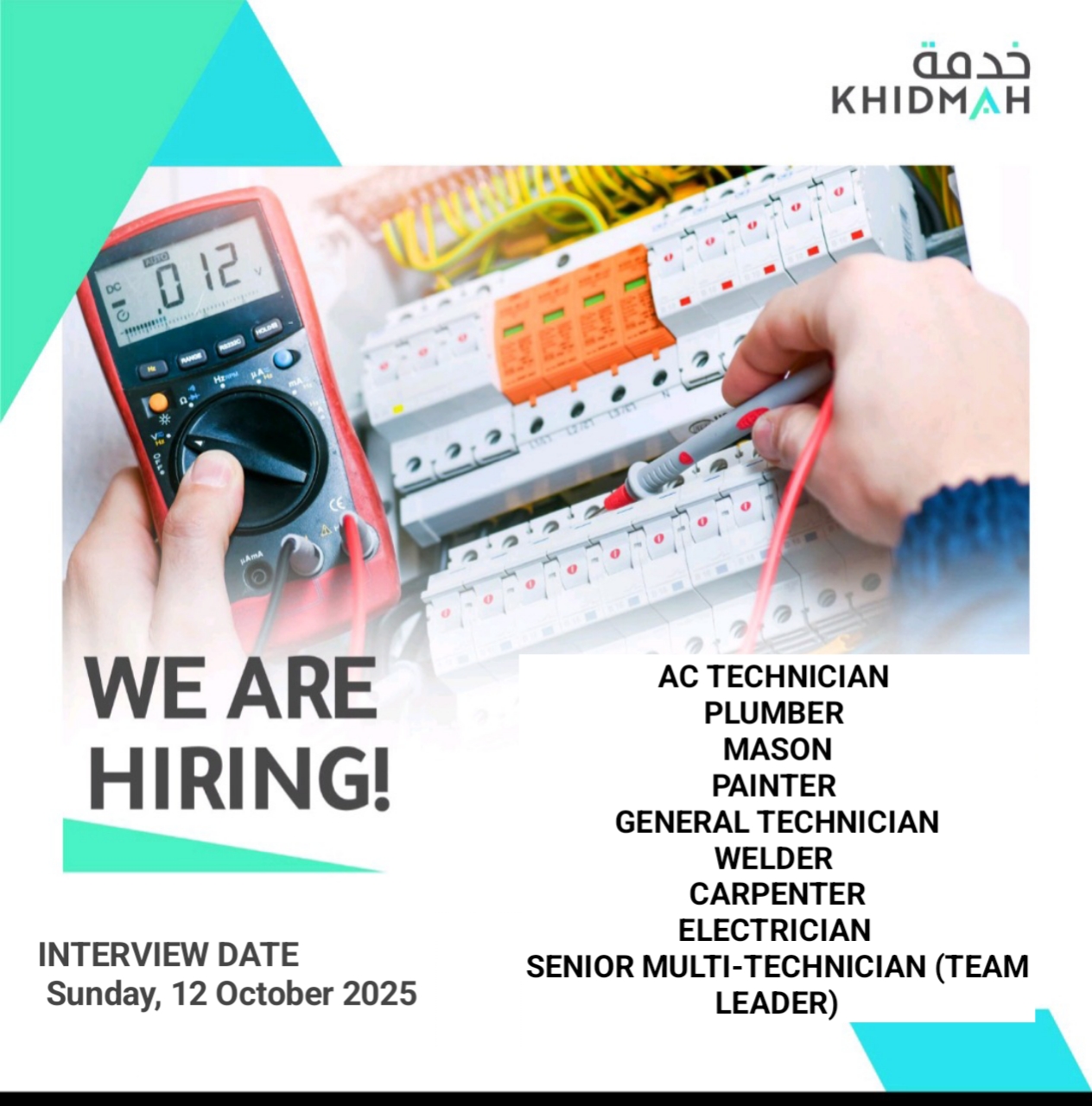 AC TECHNICIAN PLUMBER MASON PAINTER GENERAL TECHNICIAN